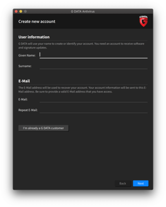 G DATA Antivirus Mac New Account G DATA Antivirus Mac New Account